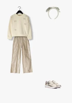 goudkleurig nono wijde broek sayla stretc twill pants