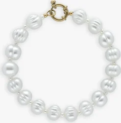 goudkleurig notre-v armbanden bracelet pearls