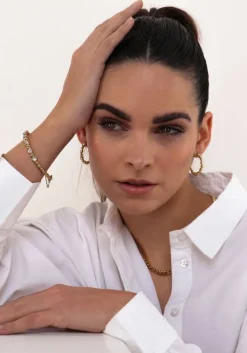 goudkleurig notre-v armbanden bangle stone crystal