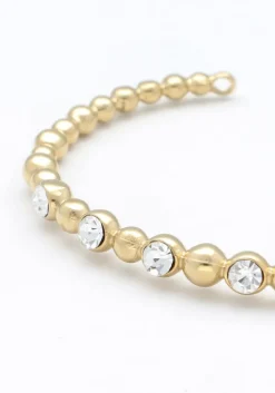 goudkleurig notre-v armbanden bangle stone crystal