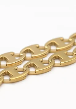 goudkleurig notre-v kettingen ketting schakel #5