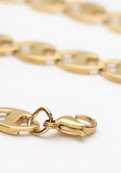 goudkleurig notre-v kettingen ketting schakel #5