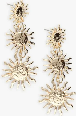 goudkleurig notre-v kettingen necklace sun