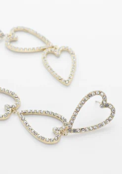 goudkleurig notre-v oorbellen earring #13