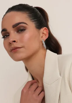 goudkleurig notre-v oorbellen earring stones strass