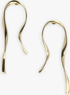 goudkleurig notre-v oorbellen earring #14