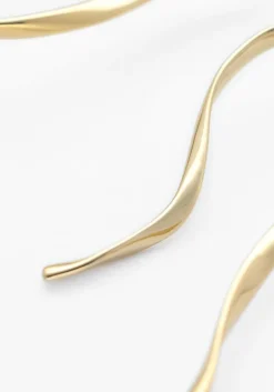 goudkleurig notre-v oorbellen earring #14