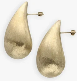 goudkleurig notre-v oorbellen earring#4