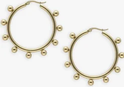 goudkleurig notre-v oorbellen earring#3