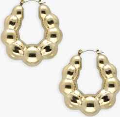 goudkleurig notre-v oorbellen earring#2
