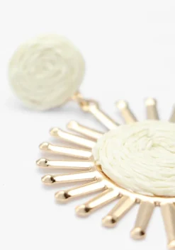 goudkleurig notre-v oorbellen earring spark