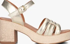 goudkleurig notre-v sandalen met hak as-2000