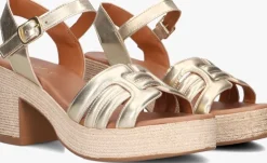 goudkleurig notre-v sandalen met hak as-2000