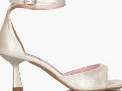 goudkleurig notre-v sandalen met hak 2655s