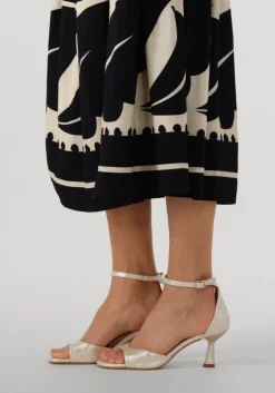 goudkleurig notre-v sandalen met hak 2655s