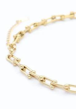 goudkleurig omoda atelier kettingen necklace chain x iris