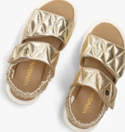 goudkleurig vingino platte sandalen vin825403