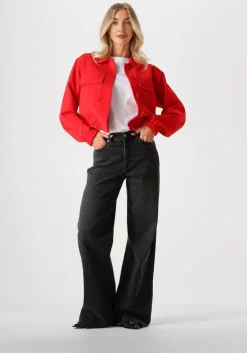 grijze 7 for all mankind wide jeans lotta luxe vintage topline with raw cut