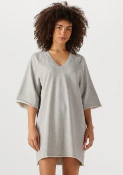 grijze alix the label mini jurk knitted sweat dress