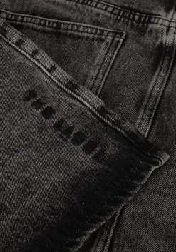 grijze alix the label minirok ladies woven asymetric denim mini skirt