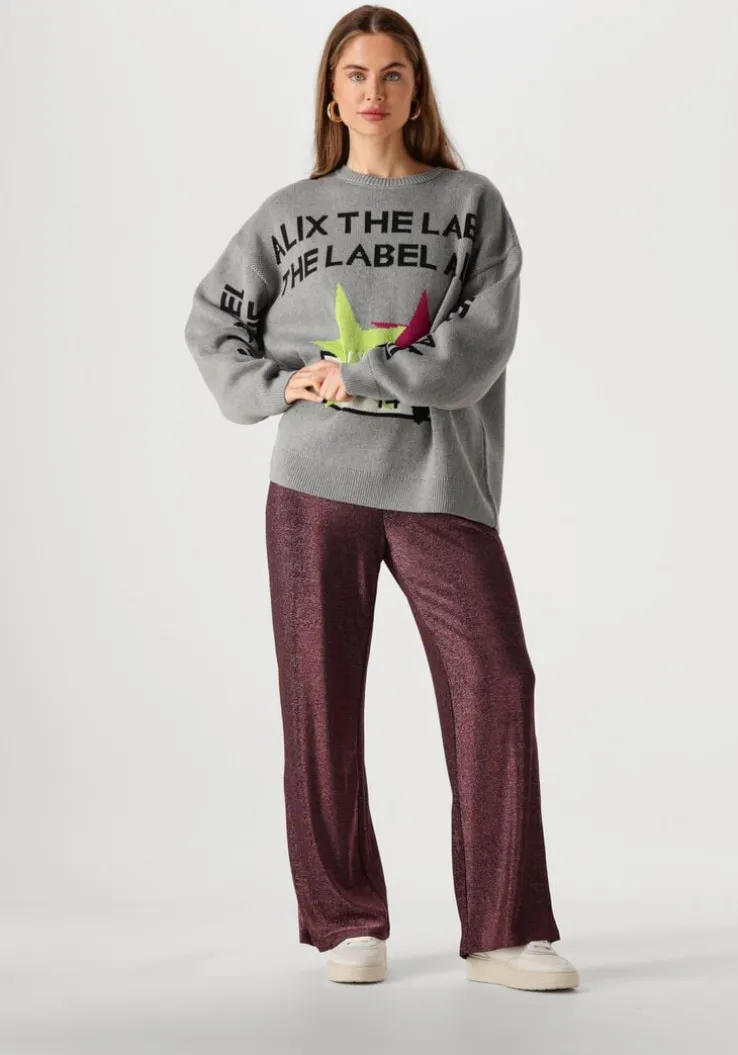 grijze alix the label trui ladies knitted alix the label pullover