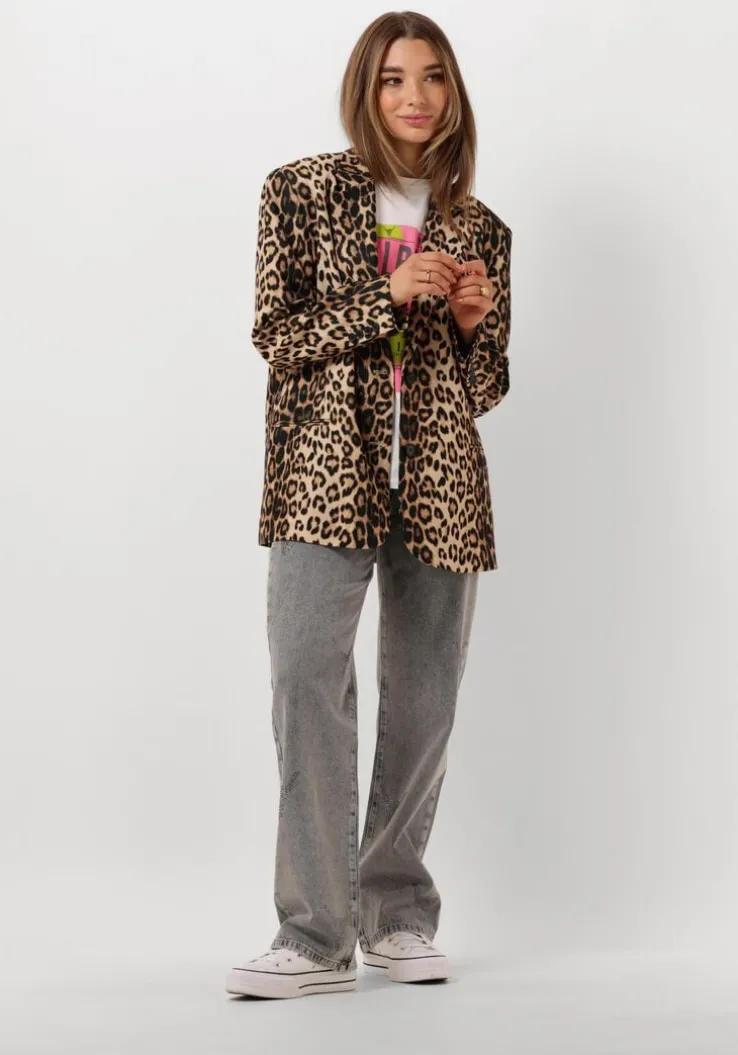 grijze alix the label wide jeans ladies woven strass bull pants