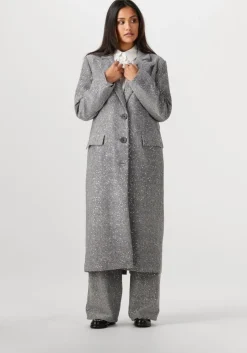 grijze alix the label wijde broek ladies woven sequin pant