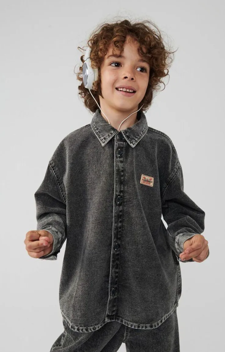 grijze american vintage casual overhemd jazy