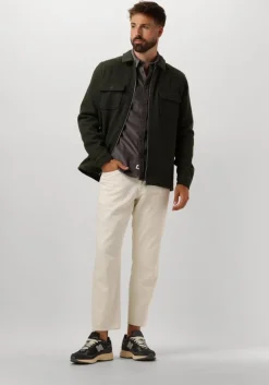 grijze anerkjendt overhemd akleif solid cord shirt