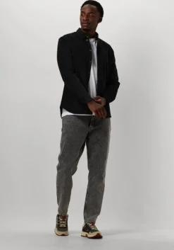 grijze anerkjendt overhemd akleif solid cord shirt