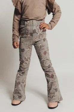 grijze baje studio flared broek lizzy