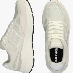 grijze blackstone lage sneakers flint moss dames