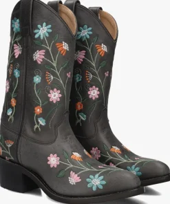 grijze bootstock cowboylaarzen winter bouquet
