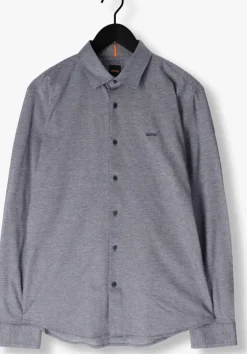 grijze boss orange klassiek overhemd mysoft