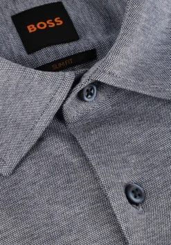 grijze boss orange klassiek overhemd mysoft