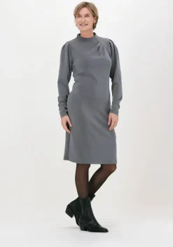 grijze bruuns bazaar midi jurk irit warren