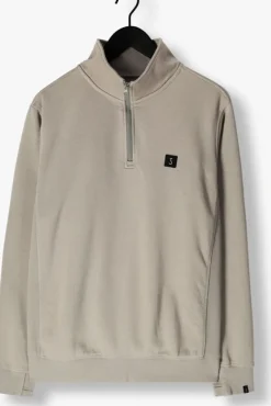 grijze butcher of blue sweater army half zip