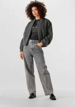 grijze by-bar straight leg jeans begum grey pants