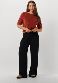 grijze by-bar wijde broek benji viscose pant