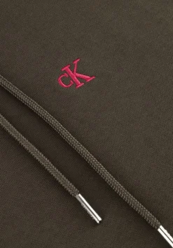grijze calvin klein sweater ls eu 350terry monogram hoodie