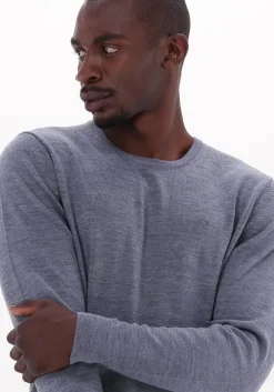 grijze calvin klein sweater superior wool crew neck sweater