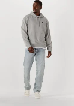 grijze calvin klein sweater ls eu badge 350 terry hoodie