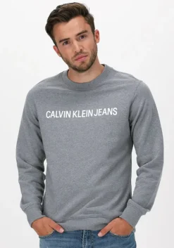 grijze calvin klein sweater core institutional l