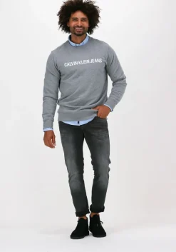 grijze calvin klein sweater core institutional l