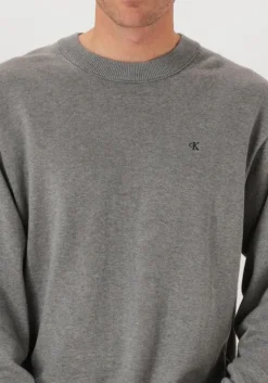 grijze calvin klein trui ls ez corron crewnk sweater 12gg