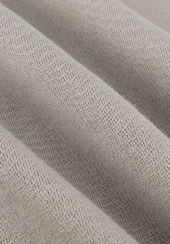 grijze calvin klein trui logo tape sleeves roll neck