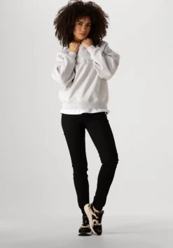 grijze calvin klein trui chenille monologo crewneck