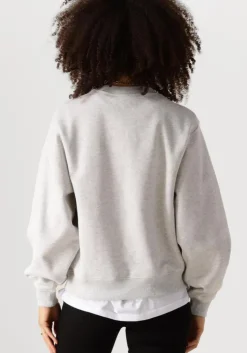 grijze calvin klein trui chenille monologo crewneck