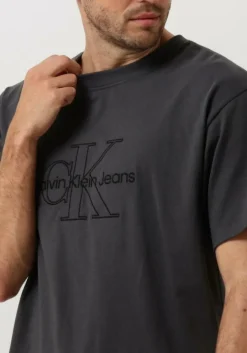 grijze calvin klein t-shirt monologo washed tee
