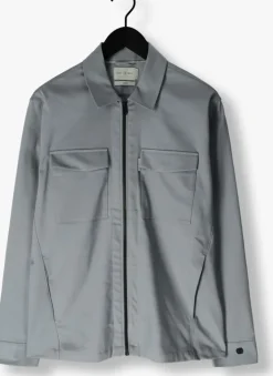 grijze cast iron overshirts cf riser shirtjacket